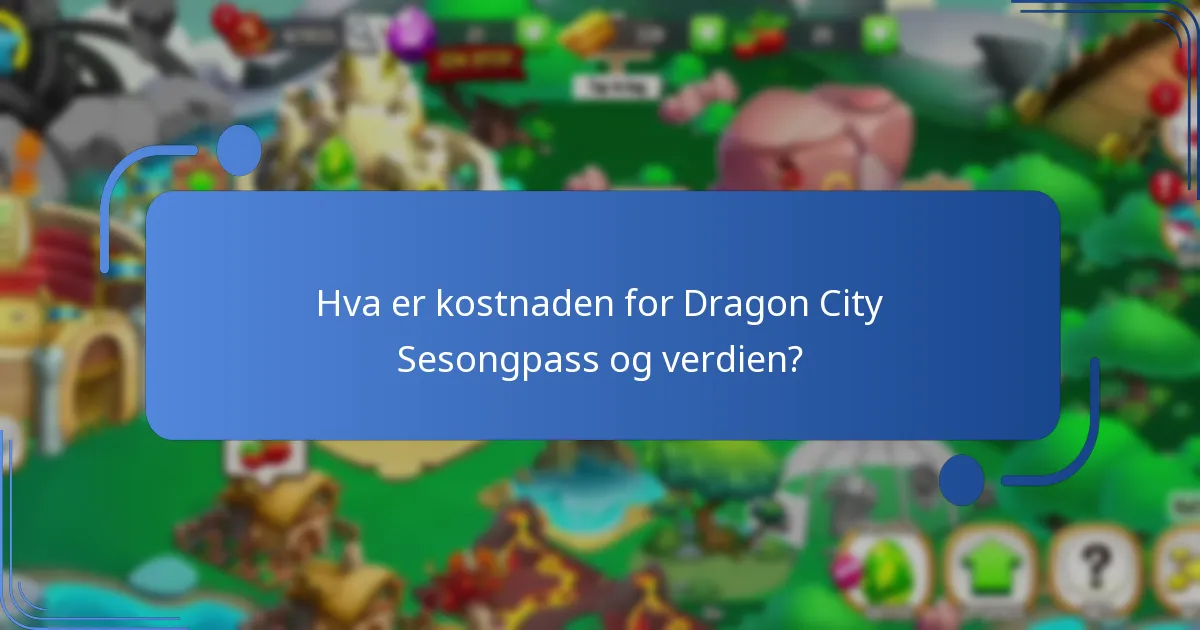 Hvilke premiumgjenstander er inkludert i Dragon City Sesongpass?